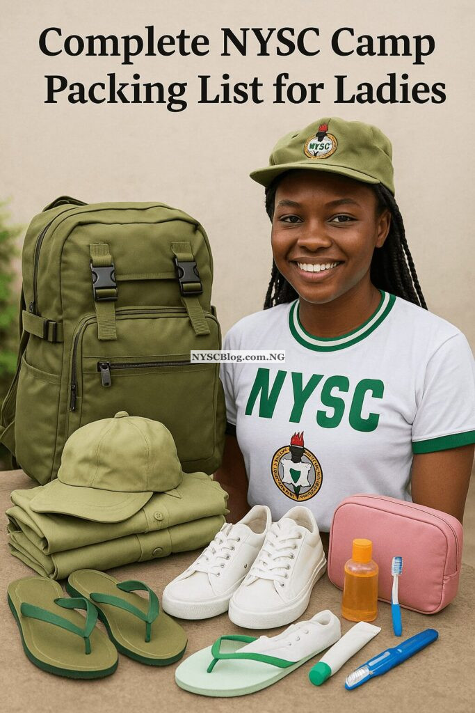 Complete NYSC Camp Packing List for Ladies [PDF] - NYSC BLOG