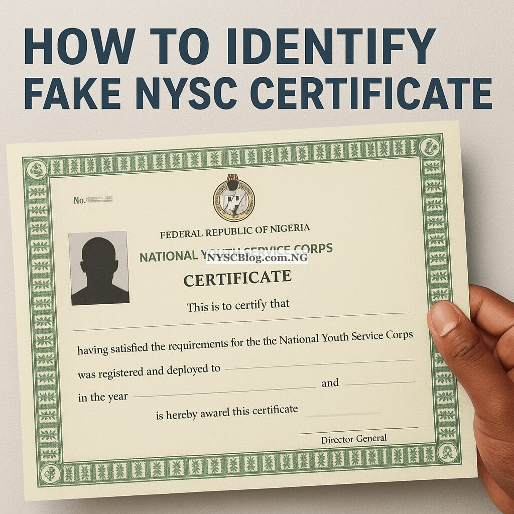 NYSC certificate verification How To Verify NYSC Certificate Number Online & Offline