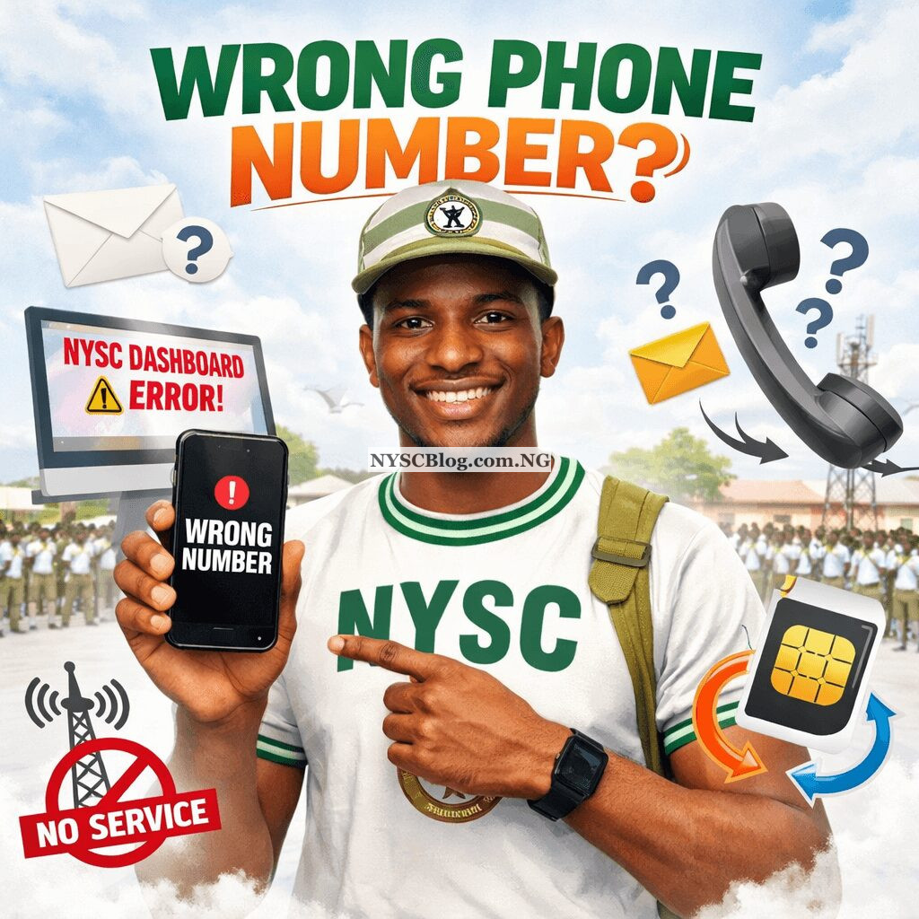 NYSC Dashboard Shows the Wrong Phone Number! Here is Solution