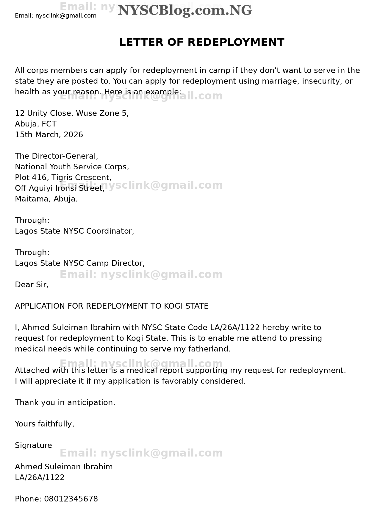 NYSC Relocation How to Apply and Get Approved NYSC Relocation How to Apply and Get Approved